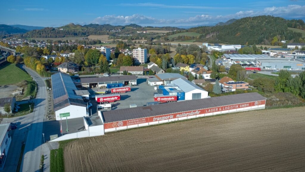 Firma MG-Energie von oben betrachtet.